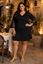 Picture of LACE SLEEVE BLACK SHIFT DRESS